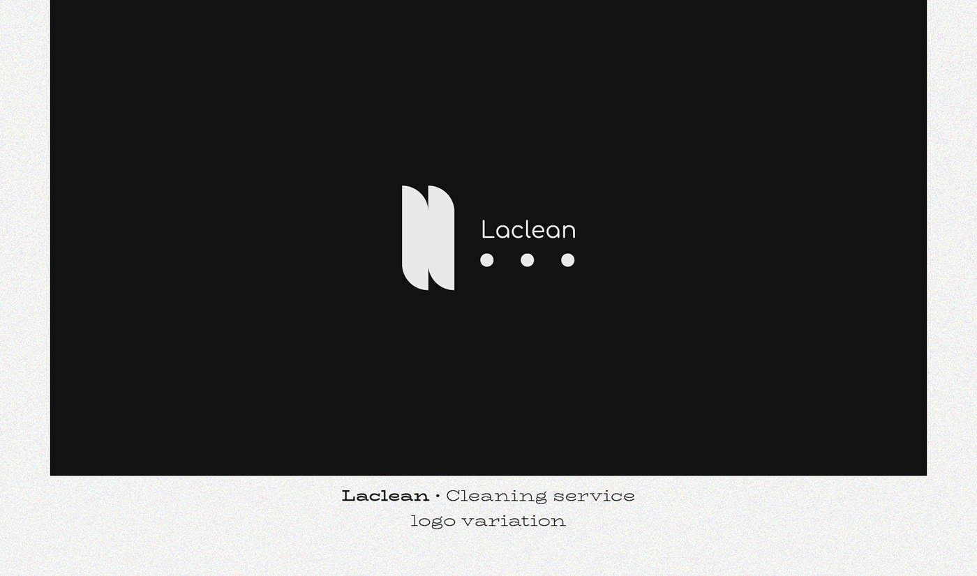 Laclean - Cleaning service (simplified logo)