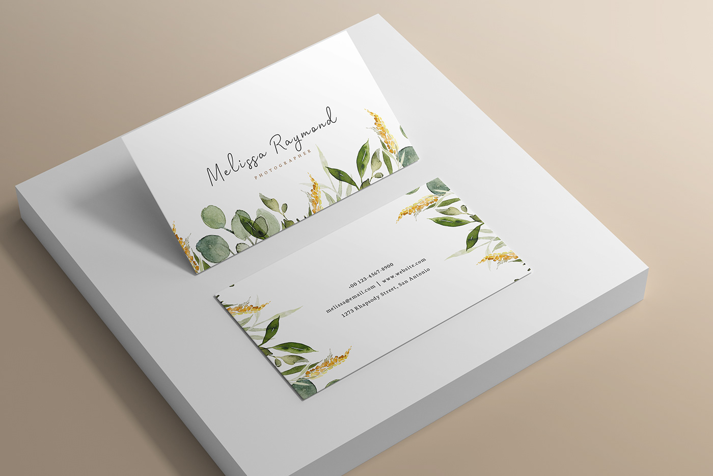 business card card card design clean minimal personal Photography  photography card simple wedding template