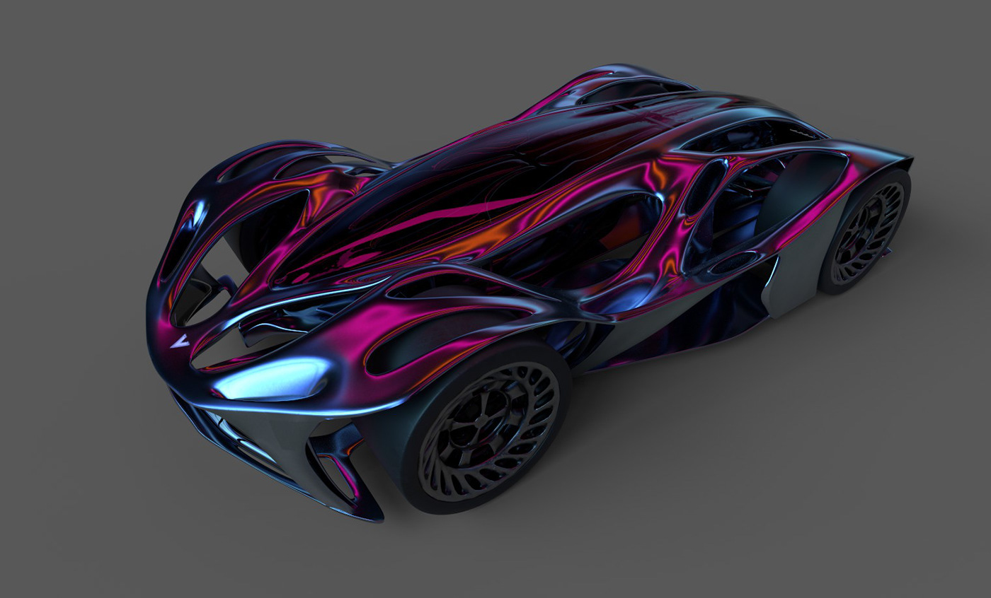 car 3d modeling 3D car modeling Maya 3D Maya Substance Painter texturing Cars Futuristic Car