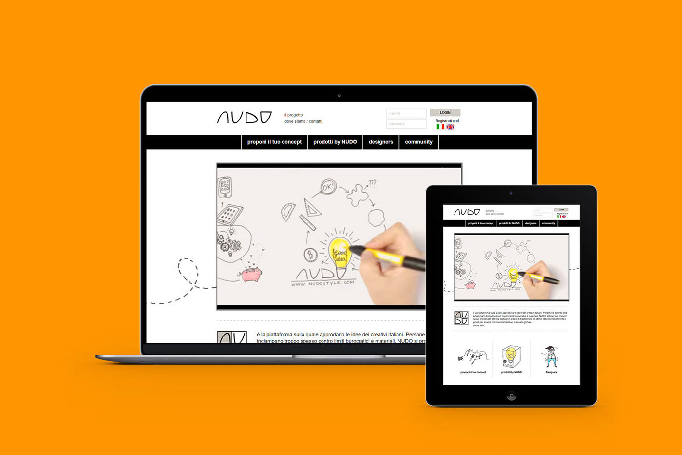 Lab Nudo Style frontend&backend design Sviluppo sito web web responsive graphic Website print identity mobile user experience portfolio android Layout wordpress