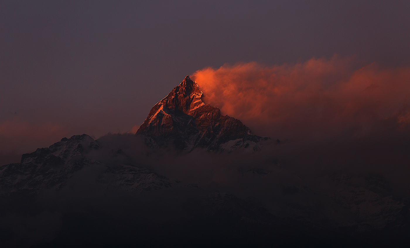 mountain Landscape nepal himalaya Travel colorful Nature Sunrise sunset