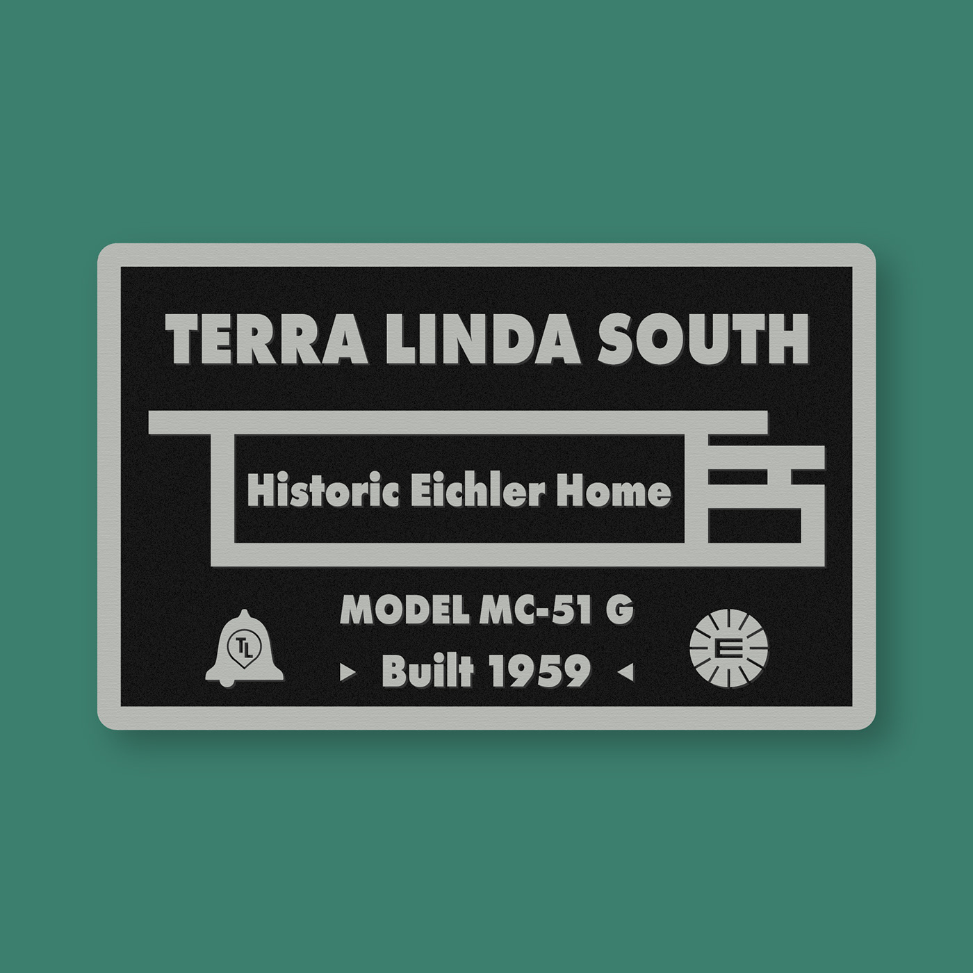 Terra Linda South historic Eichler Home plaque