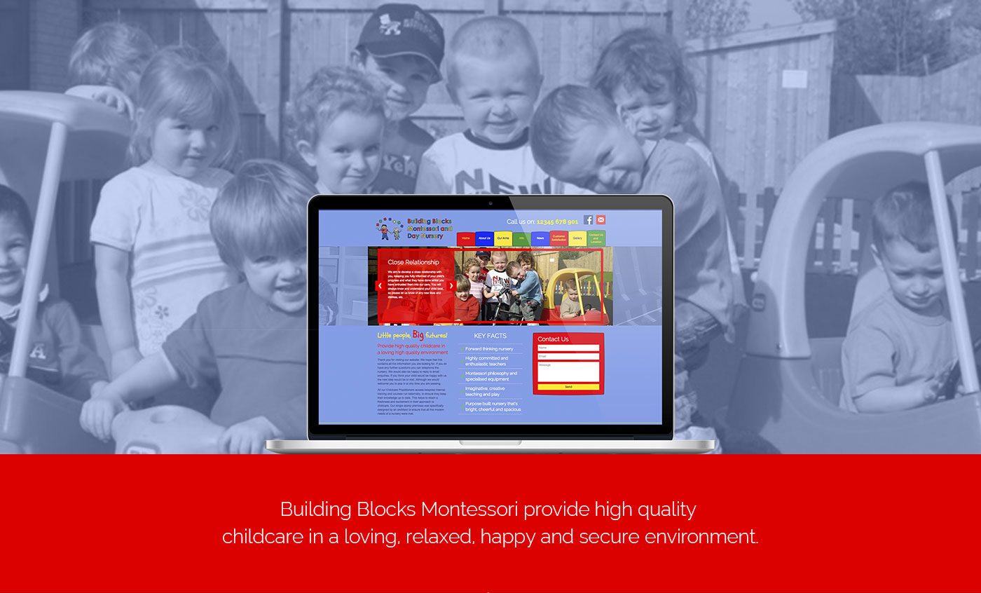 Web design Responsive development nursery creative