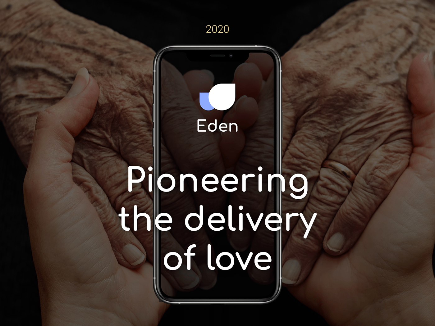 care Connecting people app Love old people UI/UX