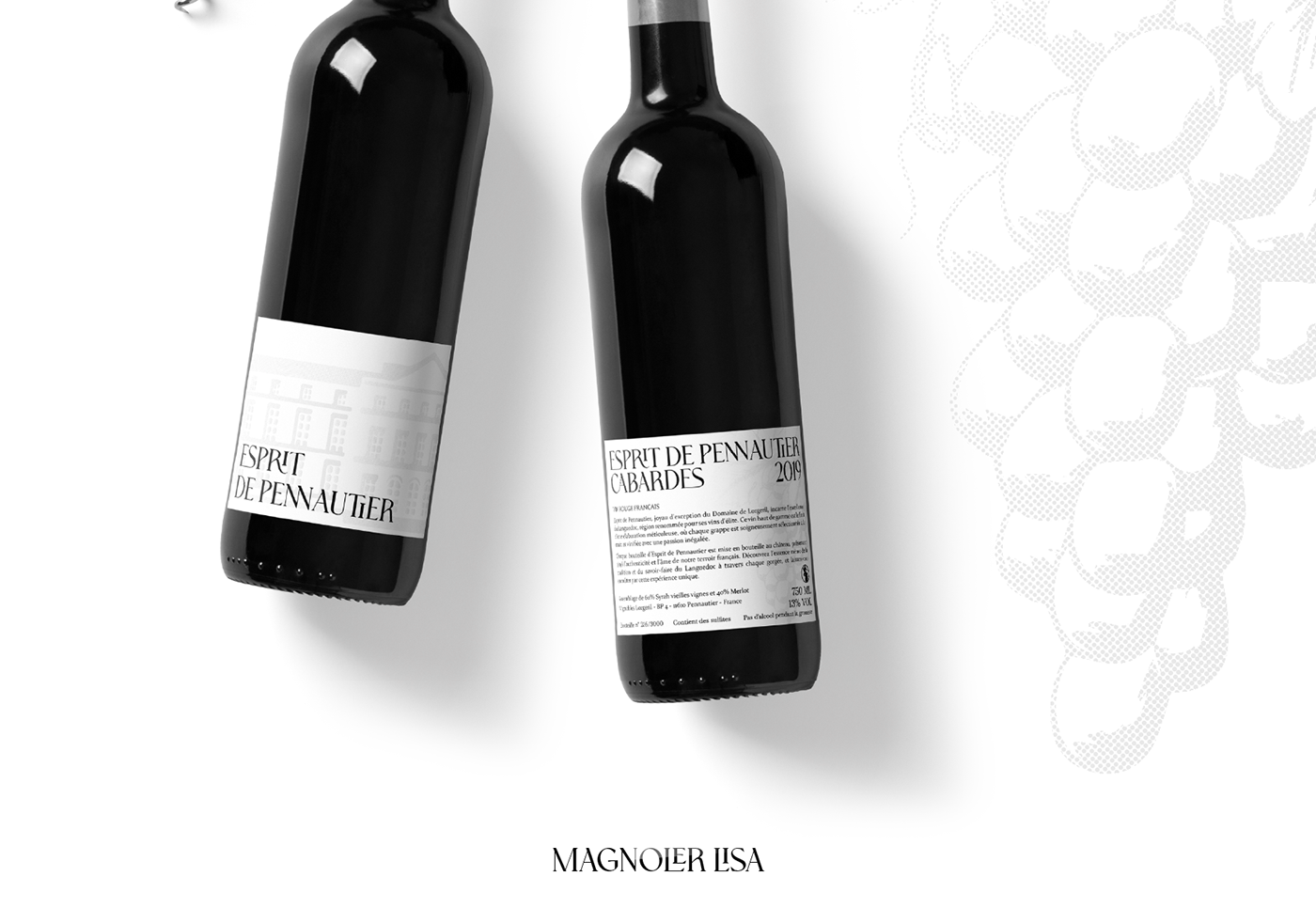 wine label wine design Wine label Design wine graphic design  adobe illustrator Etiquette de vin