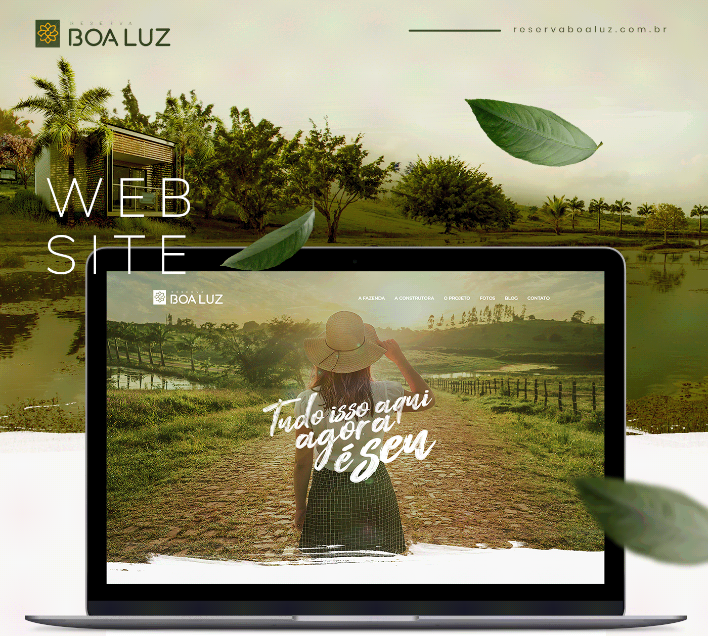 Nature Webdesign ui design site Website design fazenda natureza campo farm