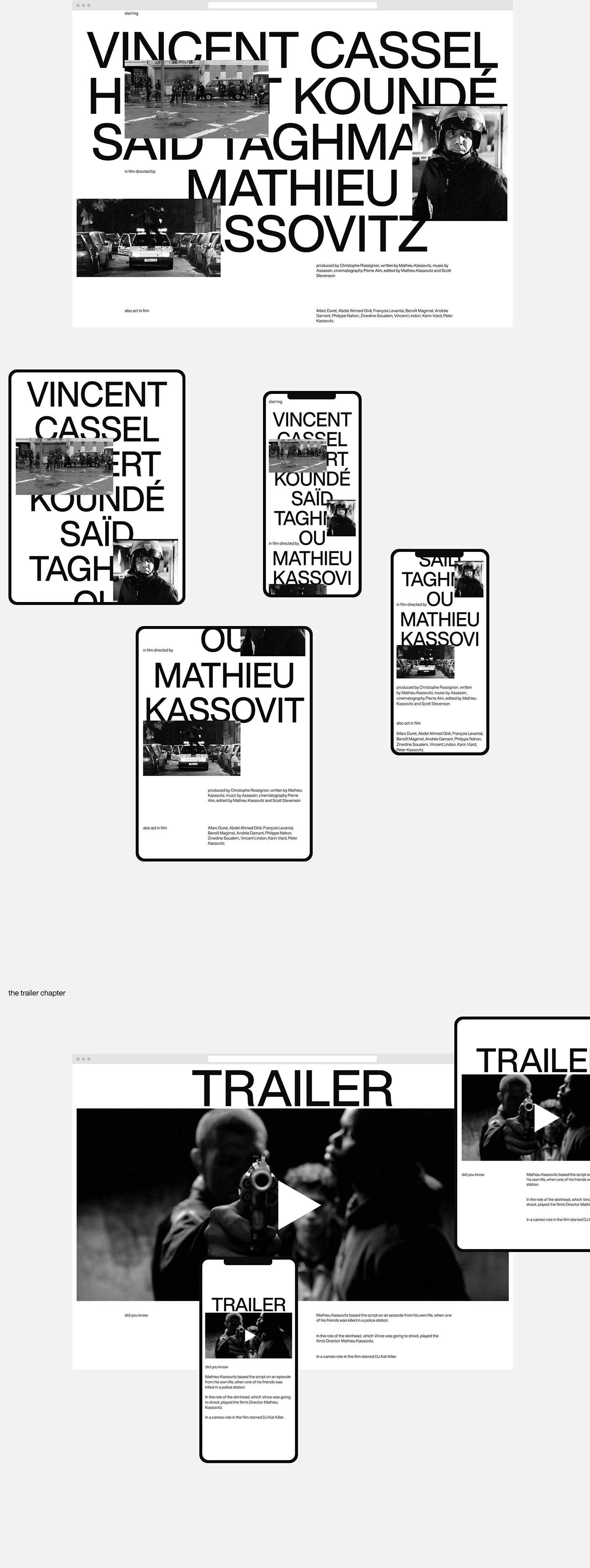 LAHAINE   filmdesign Minimalism blackandwhite Brutalism modern graphdesign helvetica Webdesign typography  