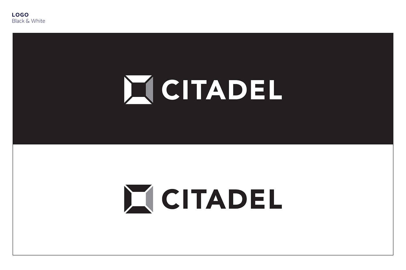 corporate identity holdings Citadel Icon symbol blue Manila philippines logo