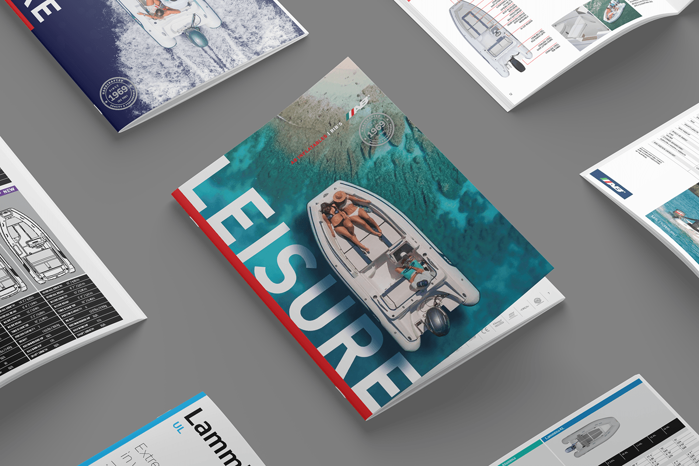 brochure Catalogue design editorial Leisure sports colombia boatshow
