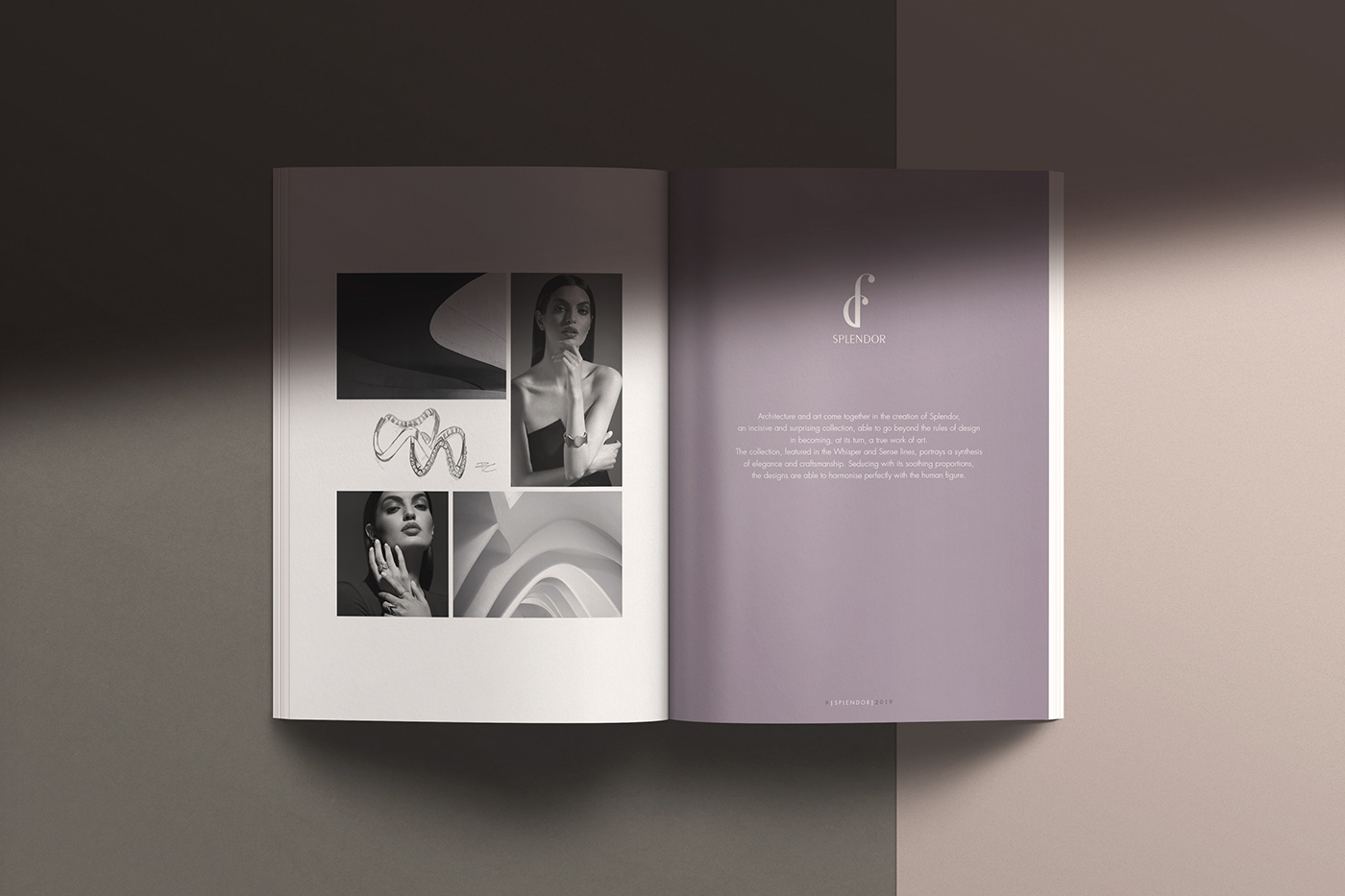 jewelry Fashion  brochure Catalogue art direction  moda look book graphic design  luxury photo