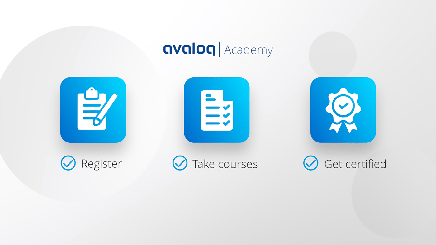 e-learning academy avaloq Avaloq Academy Accreditation accreditation video promotional video motion graphics  Final cut Pro Technology