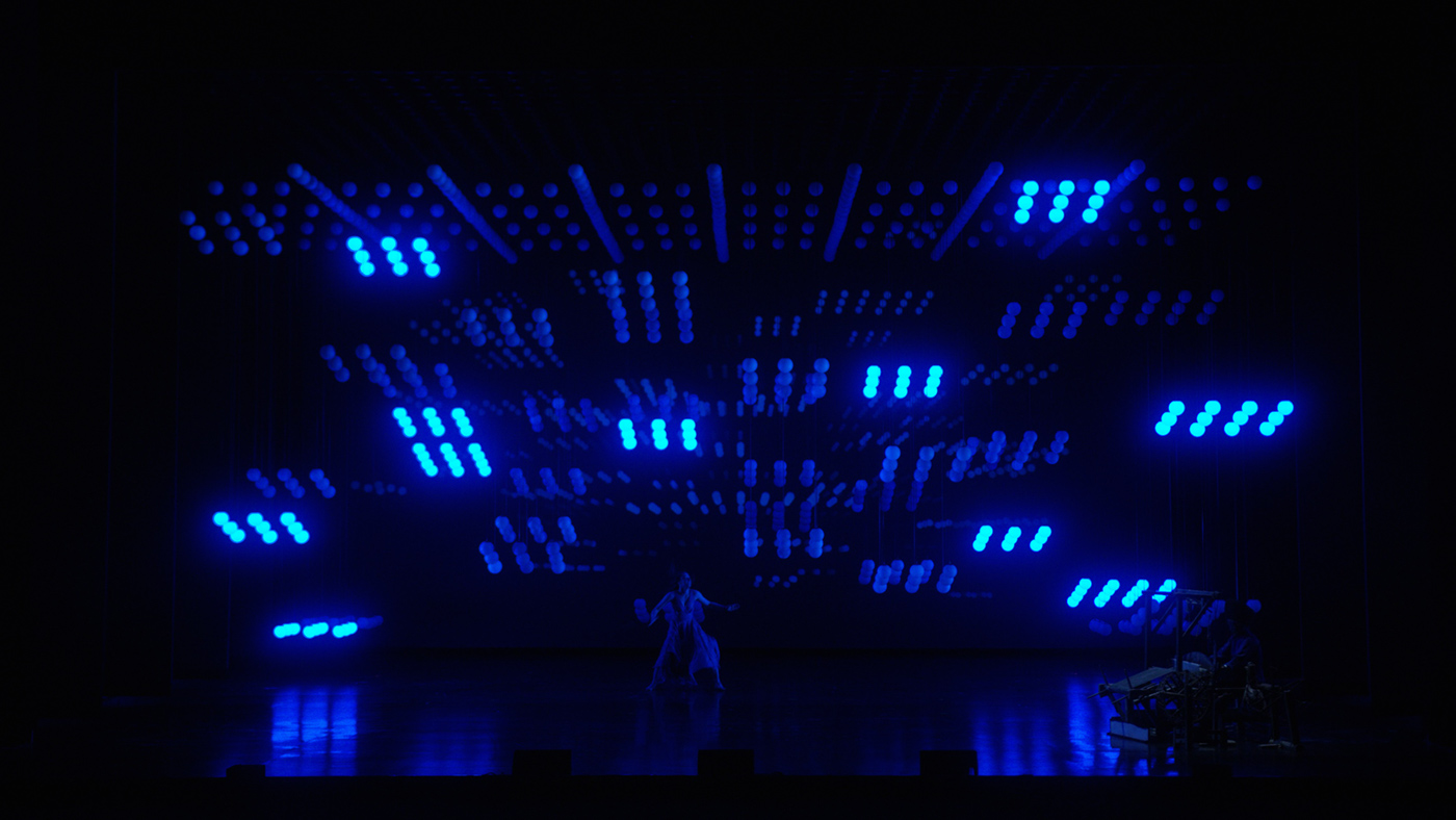 kinetic light DANCE   perfomance projection
