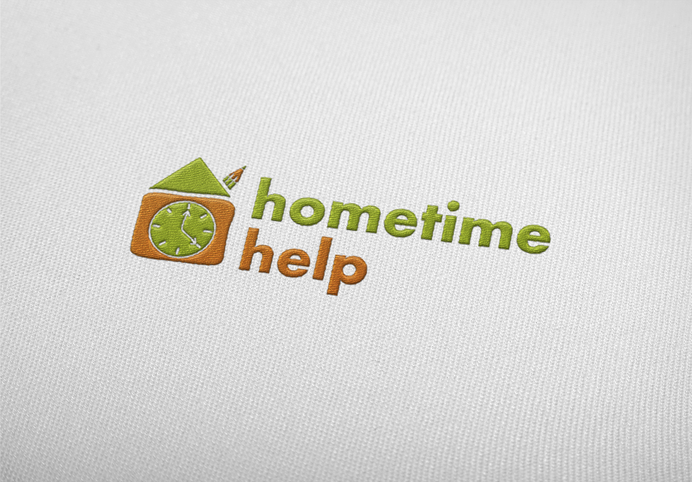 home hometime help school study child logo clock house orange colorful cartoon five teacher afterschool