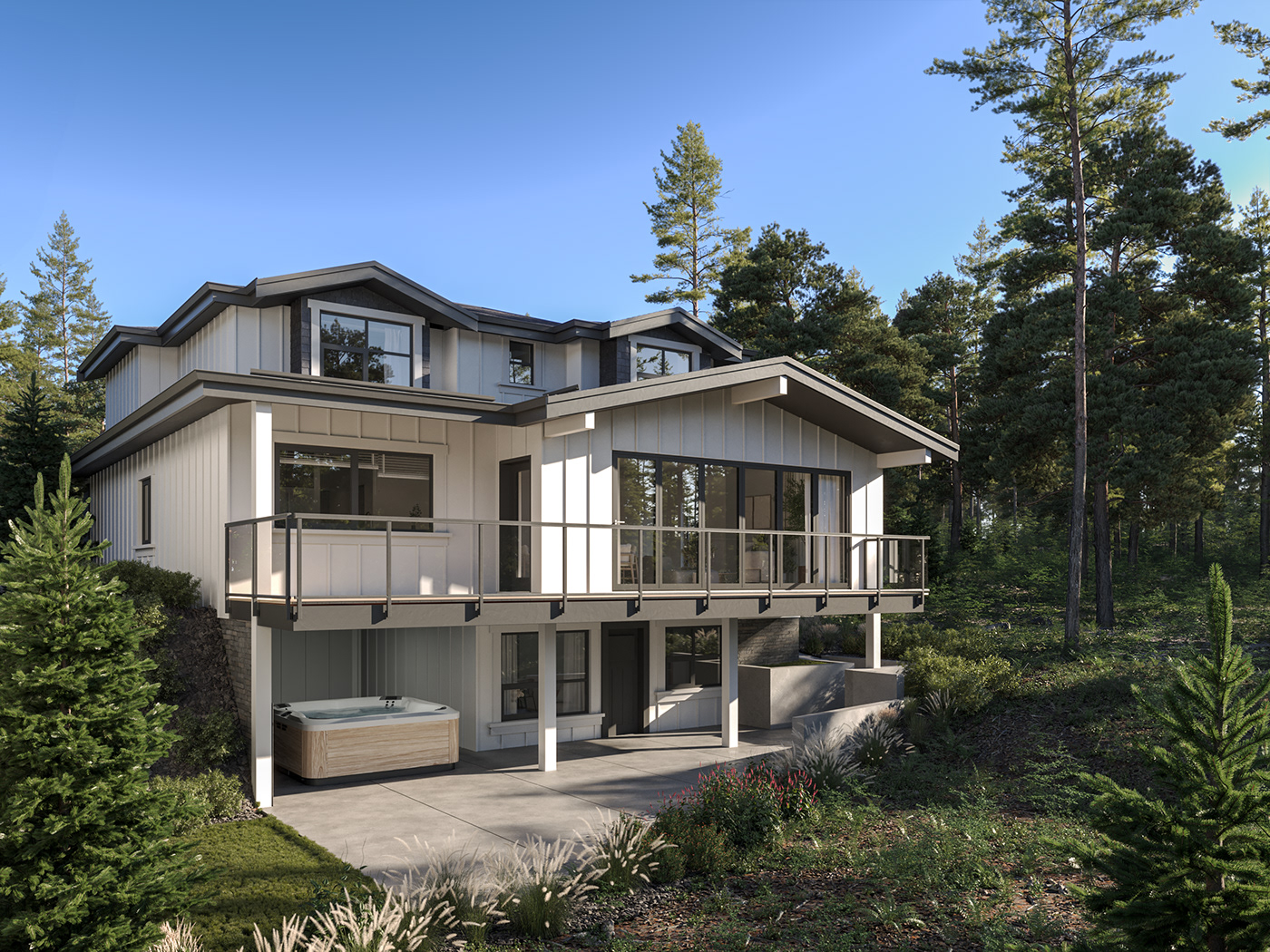 Canada vancouver america usa architecture archviz visualization 3D exterior interior design 