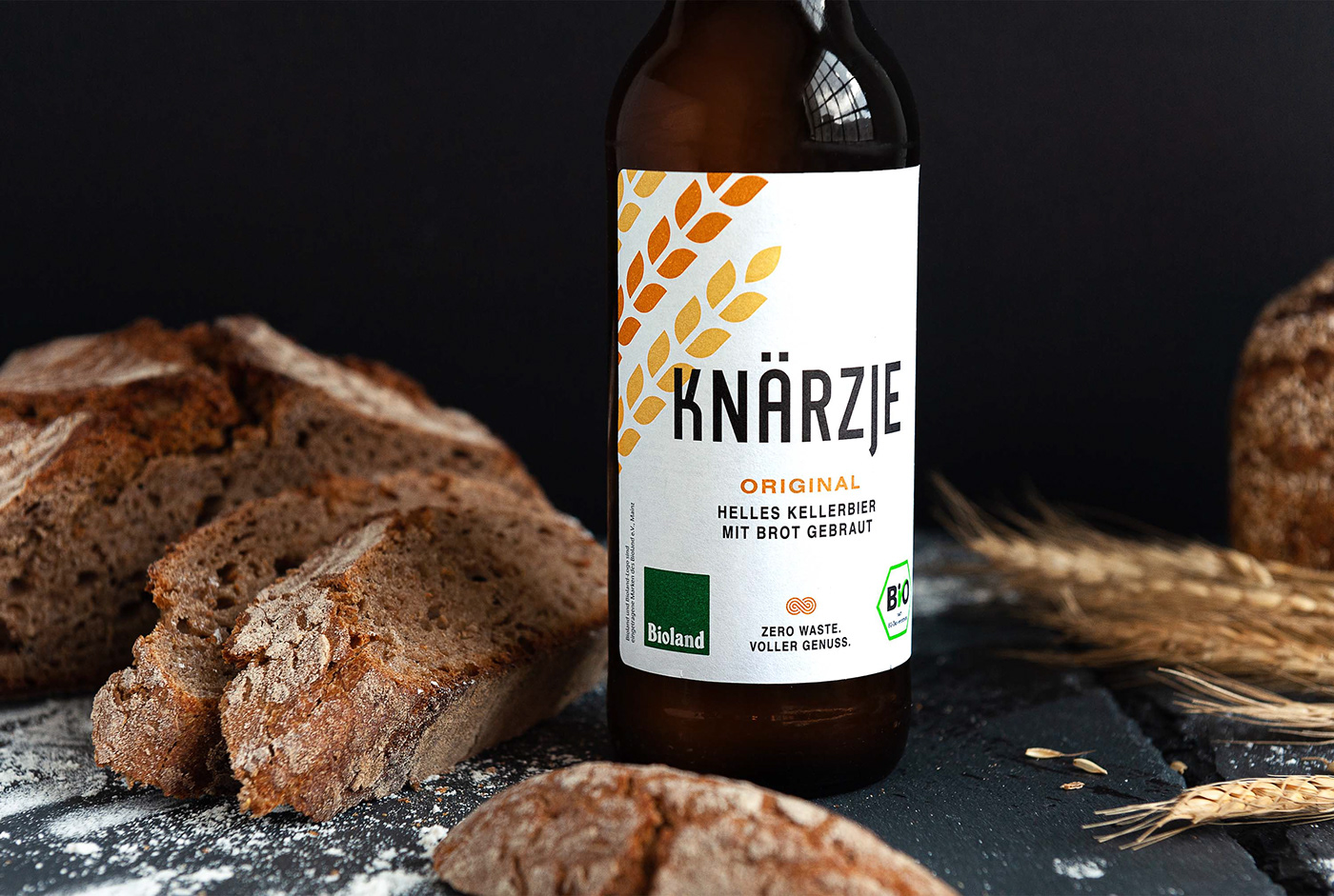 beer beer label bottle bread Label organic Packaging Sustainability zero waste