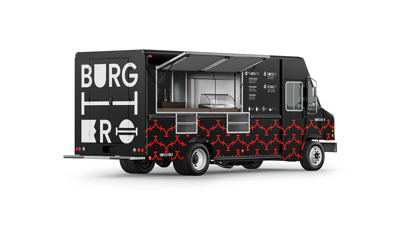 burger Fast food logo visual identiti