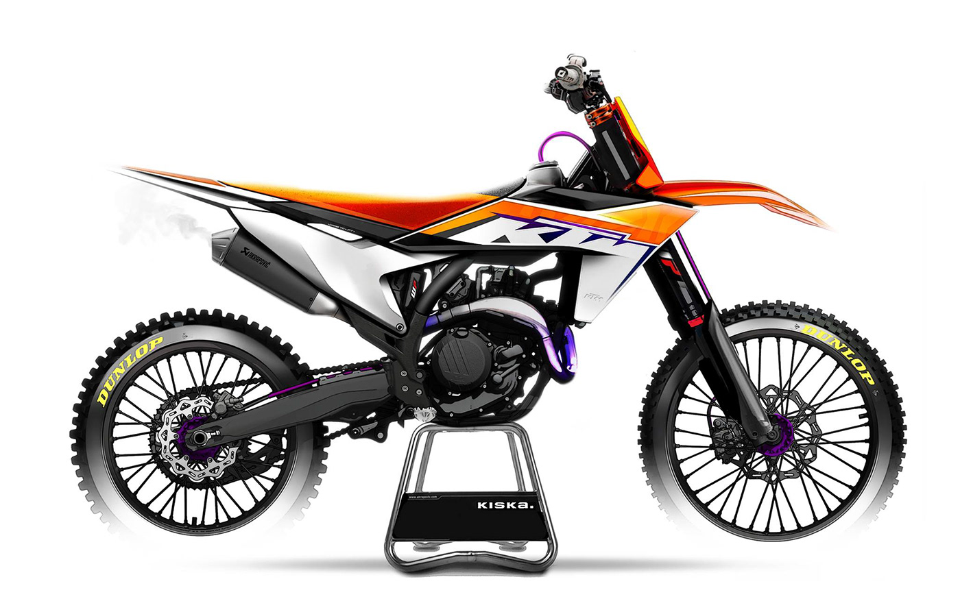 art branding  design designer KTM moto Motocross photoshop process sketch