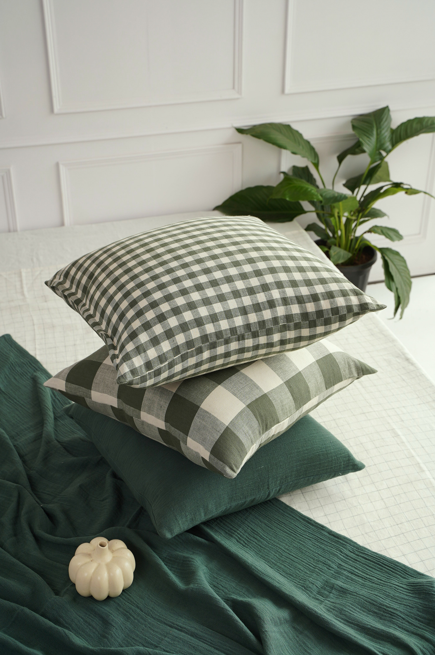 bedding checks cotton Embroidery textile design 
