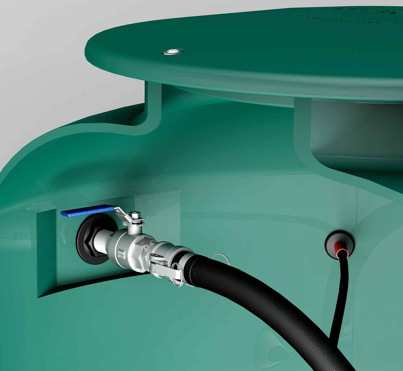 pressure sewers aquatec visualisation Render rendering 3D CAD cad Water Tanks