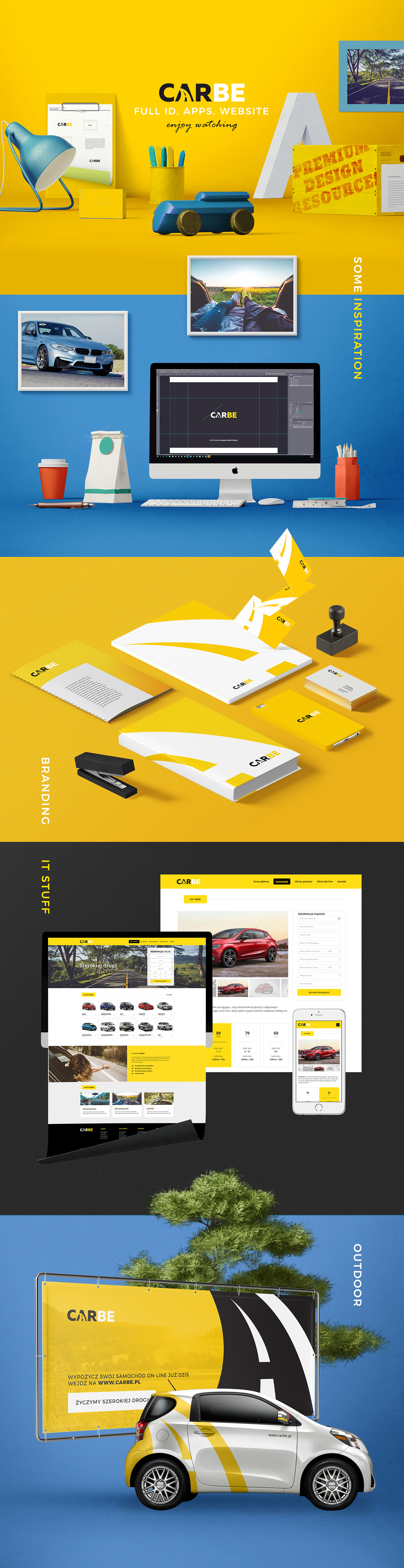 Website www Web car-rental design m interactive branding 