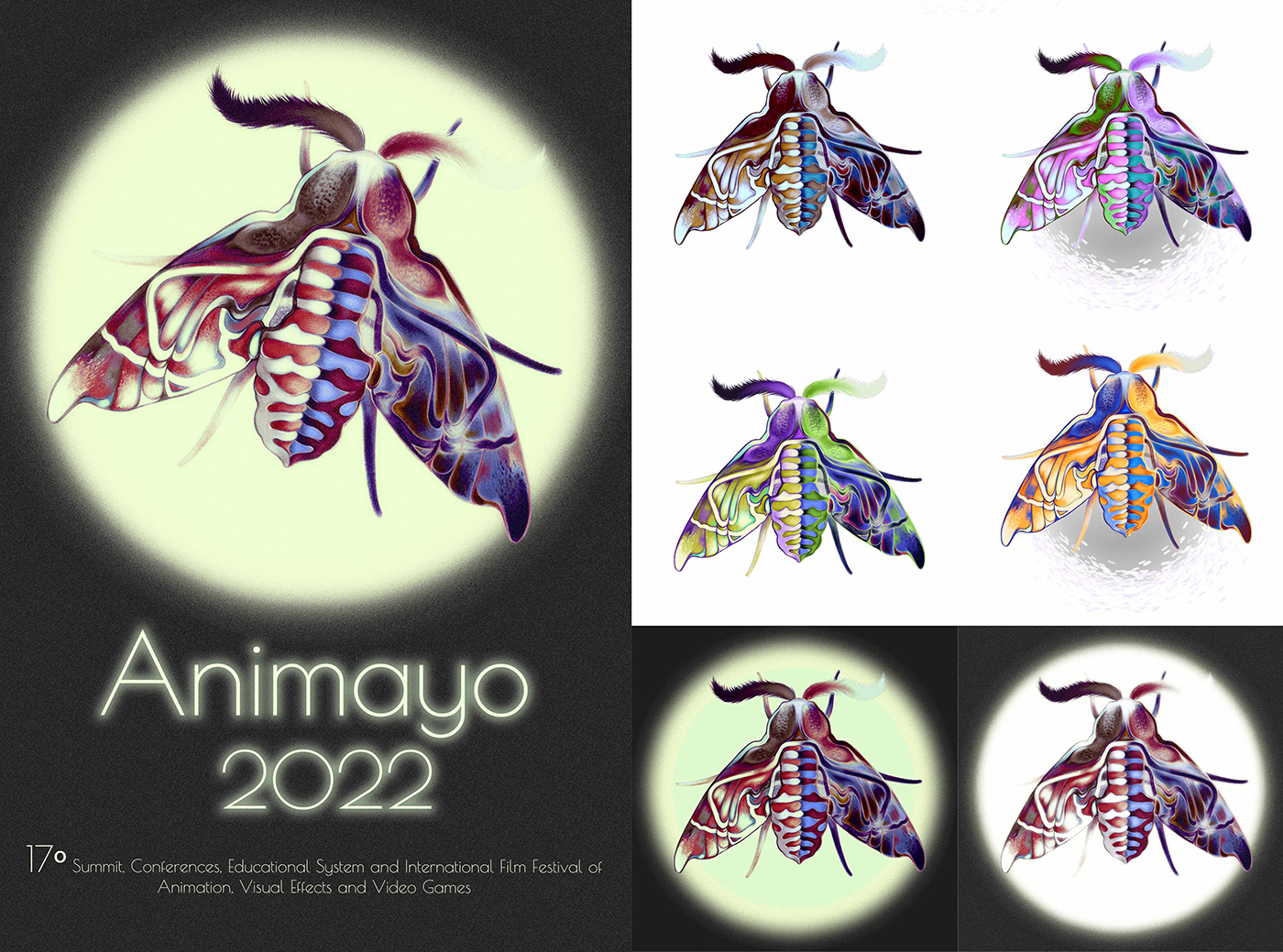 Animayo buterfly Character design  Competition Digital Art  ILLUSTRATION  poster