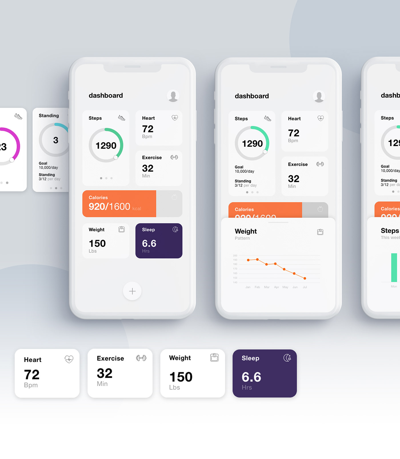 app app concept fitness UI user interface