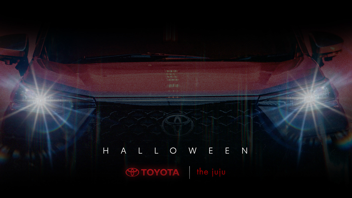 car Halloween Digital Art  Vehicle automotive   Advertising  artwork retouch toyota
