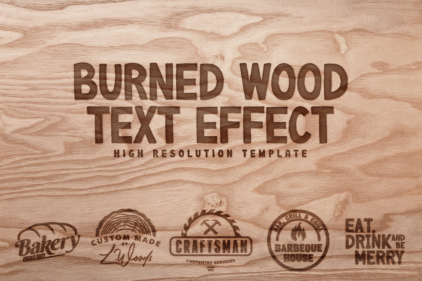 wood burn effects pyrography kit bundle photoshop styles background texture