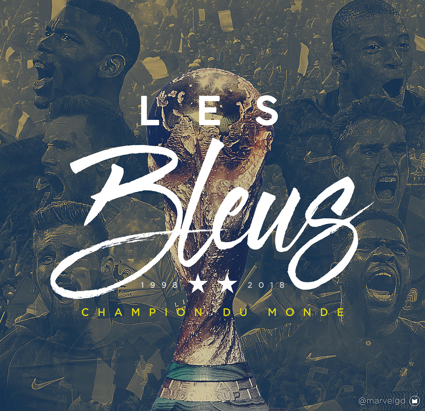world cup france football soccer mbappe pogba griezmann Digital Art  sports graphics FIFA
