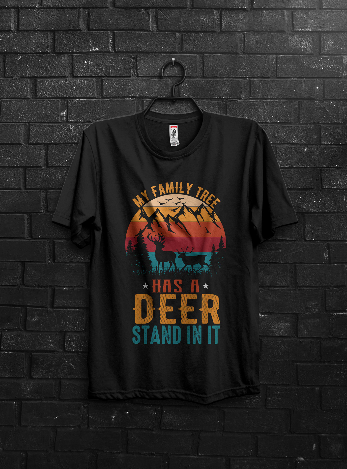 Hunting Hunting T-shirt deer deer hunting t-shirt camping adventure usa merchandise father Hunting T-shirt Design