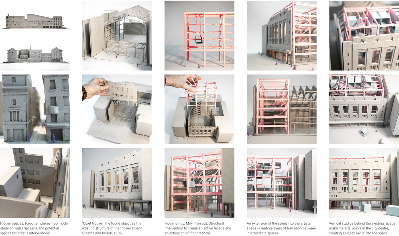 architecture student design Project visualisation ILLUSTRATION  art Competition flexible adpative reuse