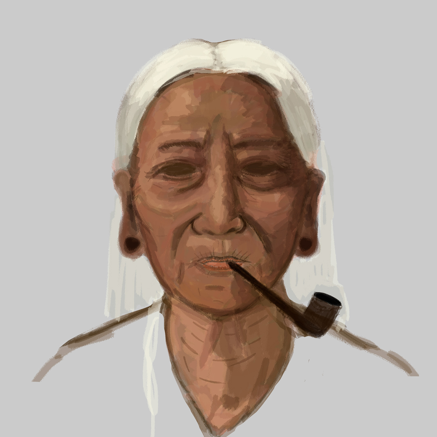 Amazonas culture curandera Digital Art  digital painting Drawing  painting   peru