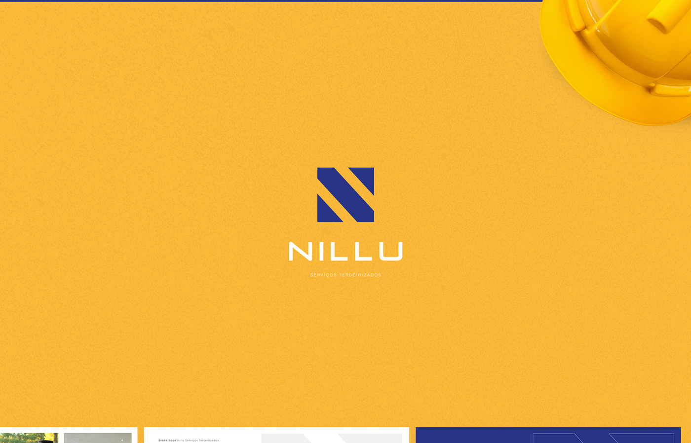 identidade visual Logotipo nillu serviços gerais