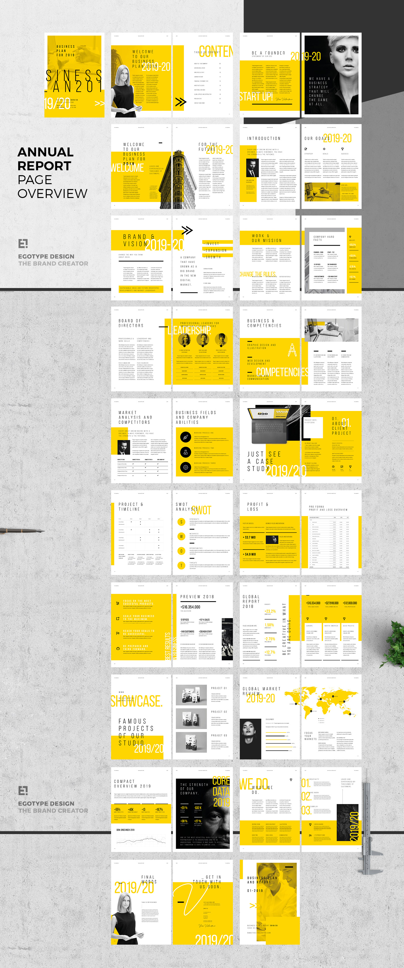 brand manual Proposal ANNUAL report profile portfolio Stationery social media Corporate Design
