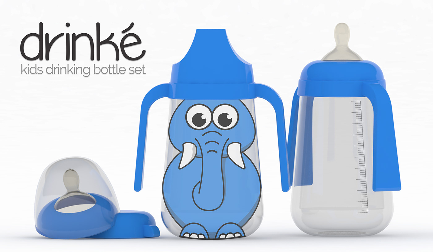 kids bottles children baby Fun product design  Baby Feeding cartoon infant colour