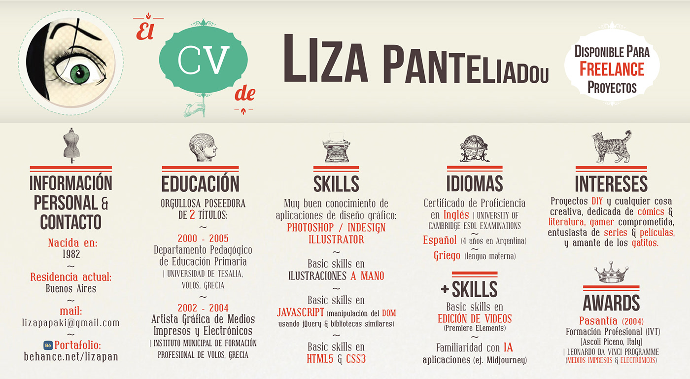 Curriculum Vitae CV Resume bio Freelance español
