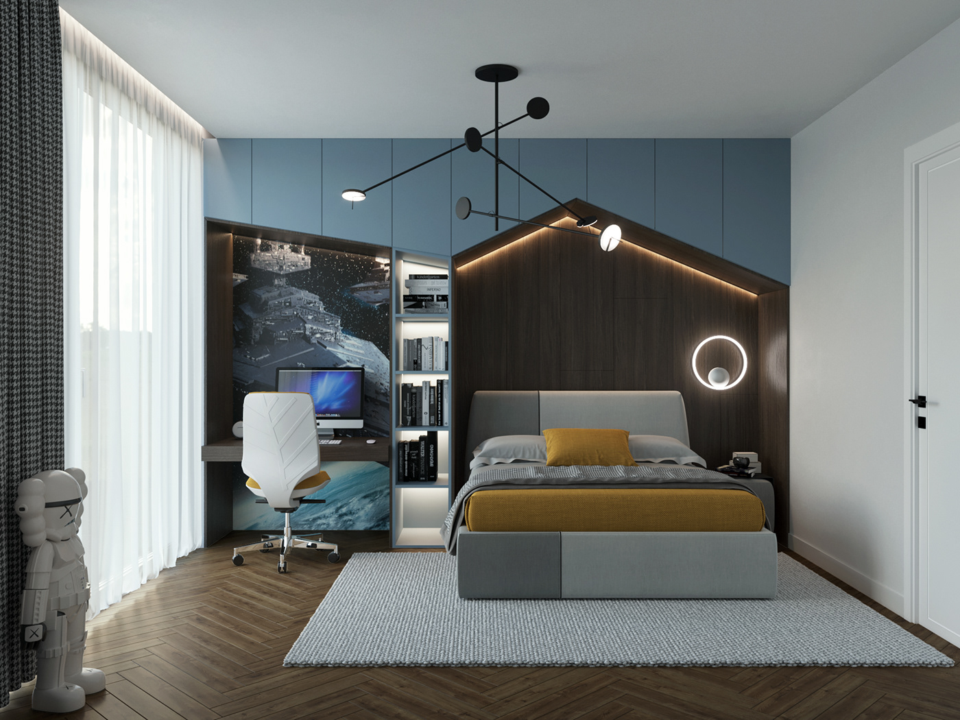 living room bedroom interior design  Interior corona visualization house modern 3ds max design