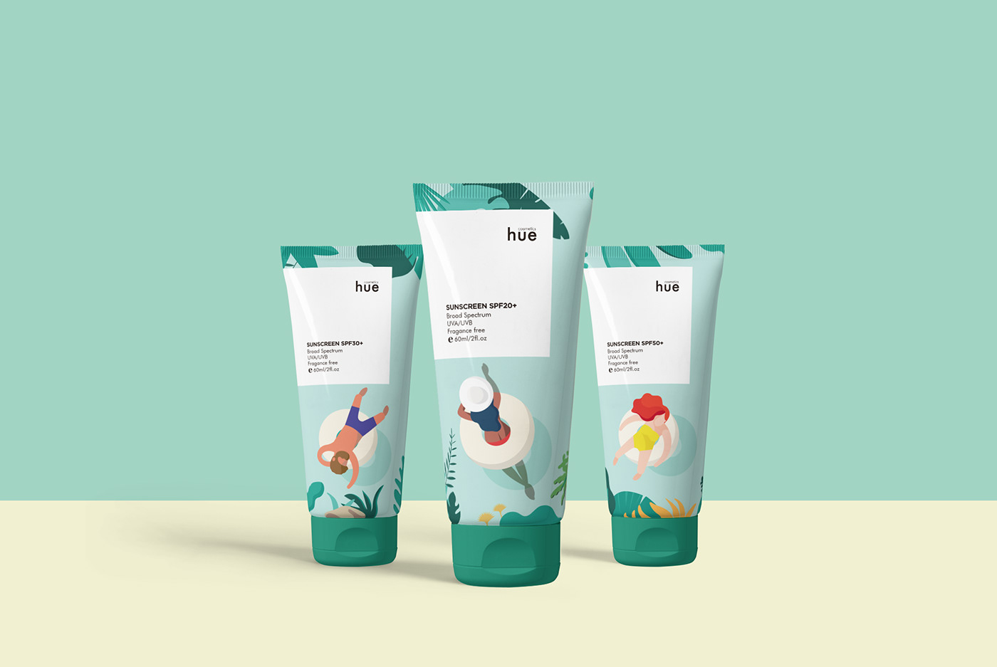 Packaging graphic design  ILLUSTRATION  sunscreen Cosmetic aftersun beauty product branding  skincare natural