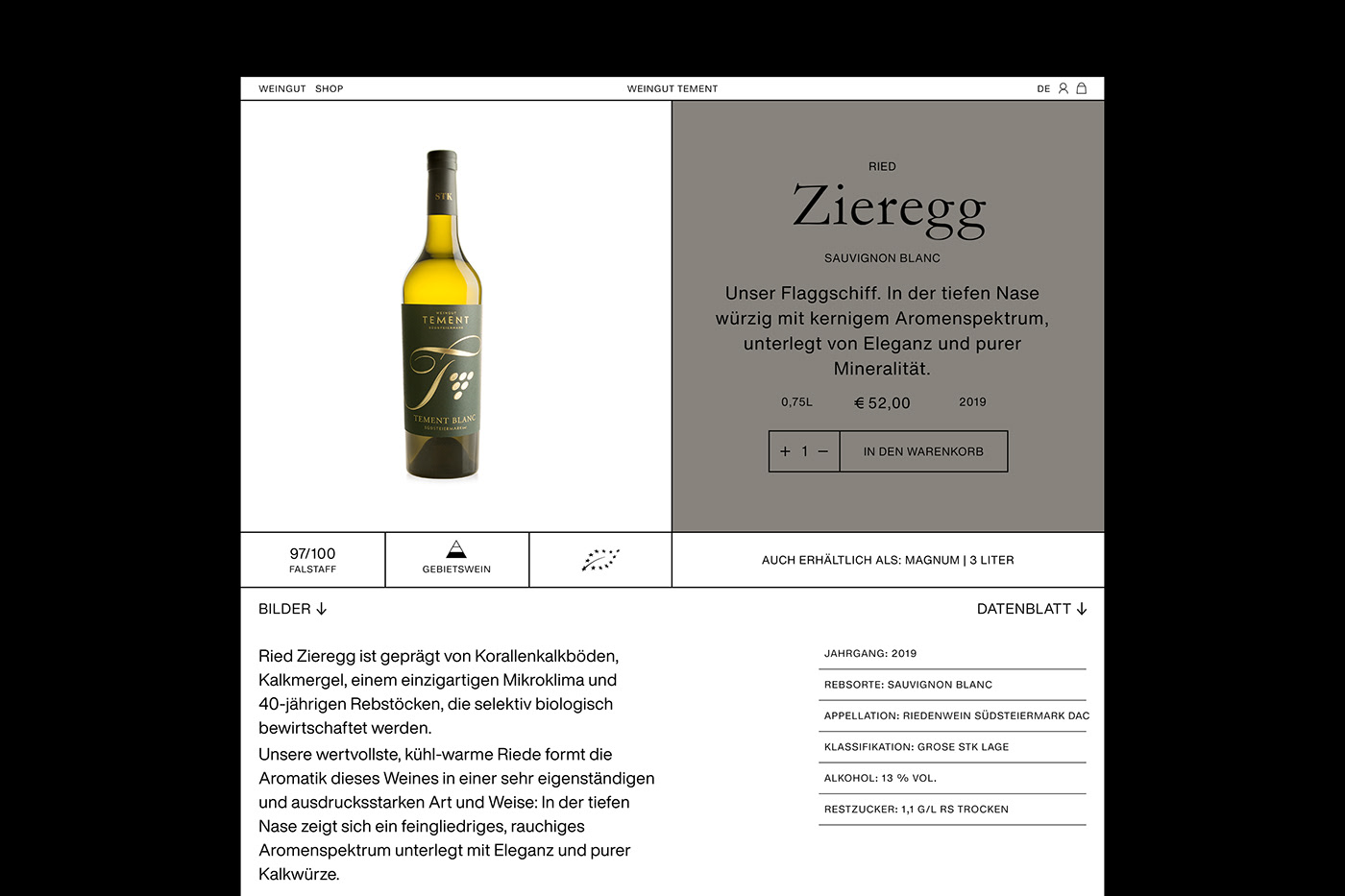 austria branding  digital e-commerce styria Website wine winery
