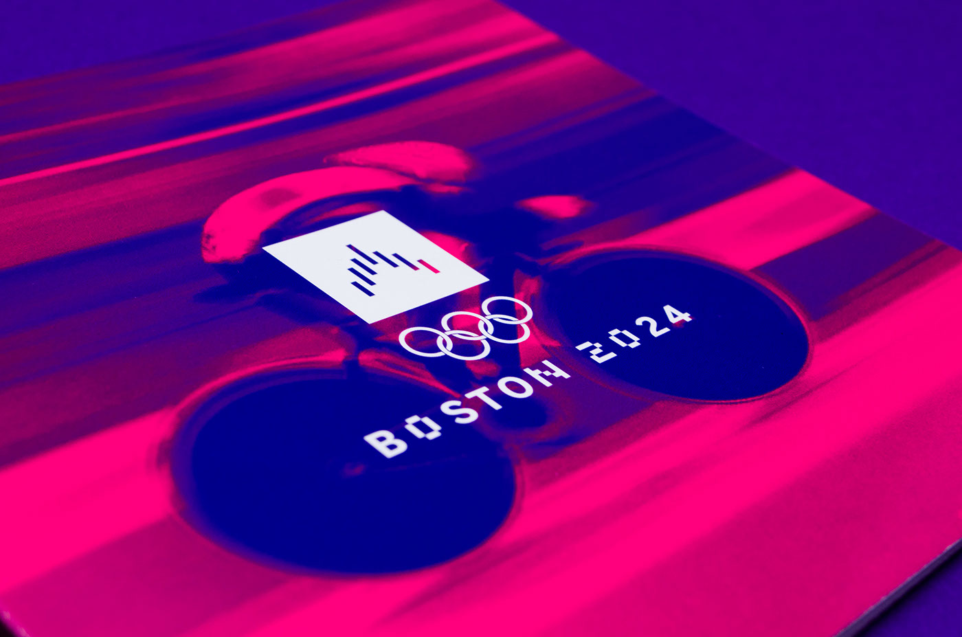 branding  graphic design  Olympics boston logo system brand Benton Sans pixel Event