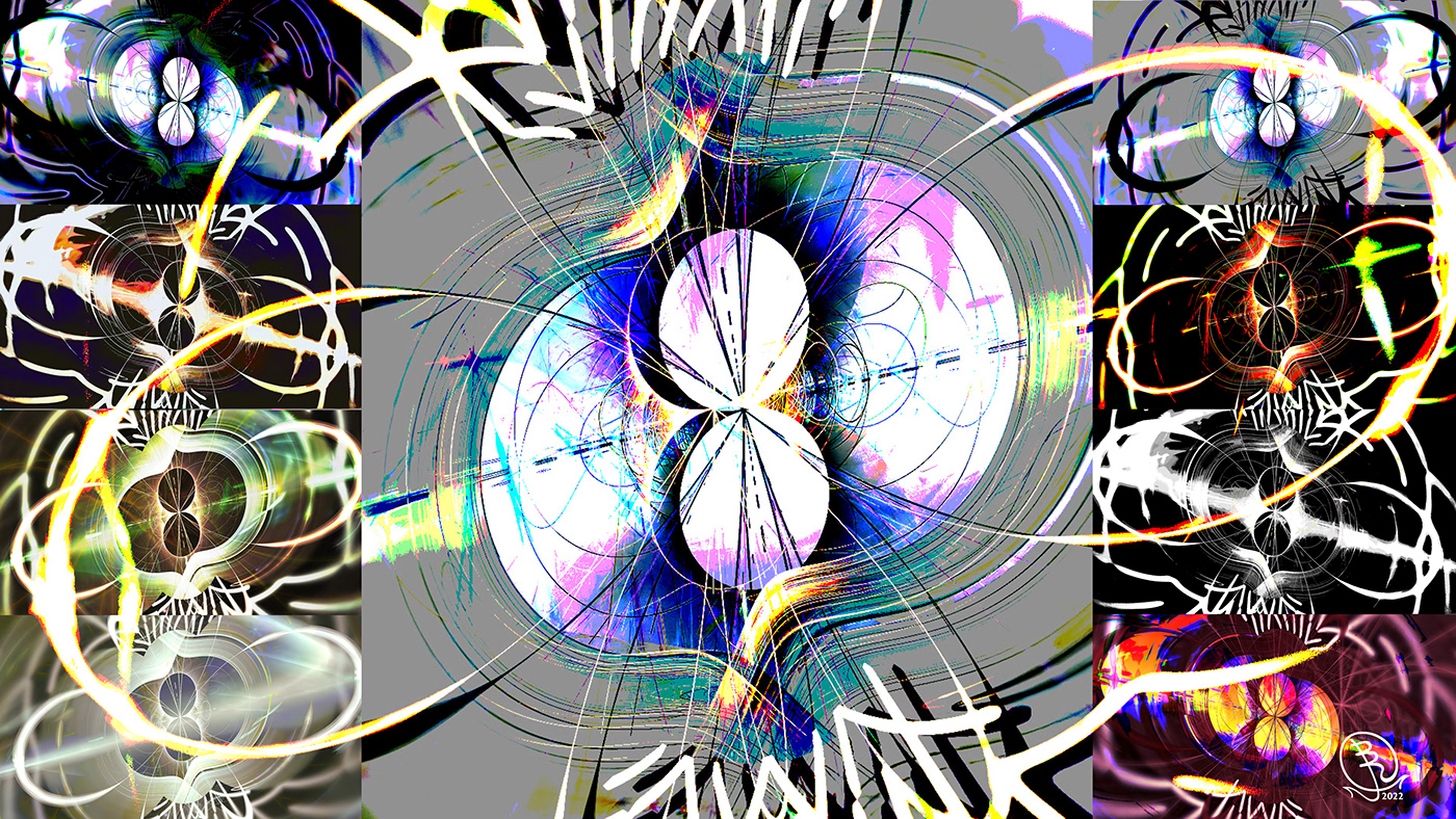 Abstract Art Digital Art  Eight fractal art infinity Number 8 Techspressionism techspressionist