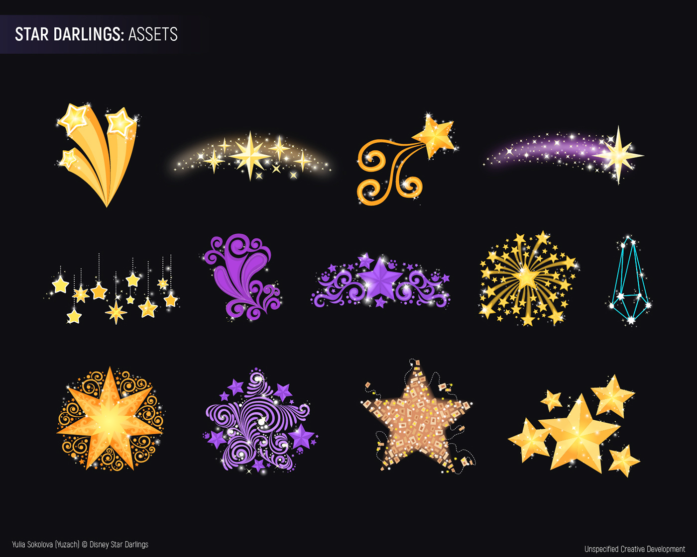 ILLUSTRATION  icons cartoon disney Star Darlings vector Illustrator design game Items