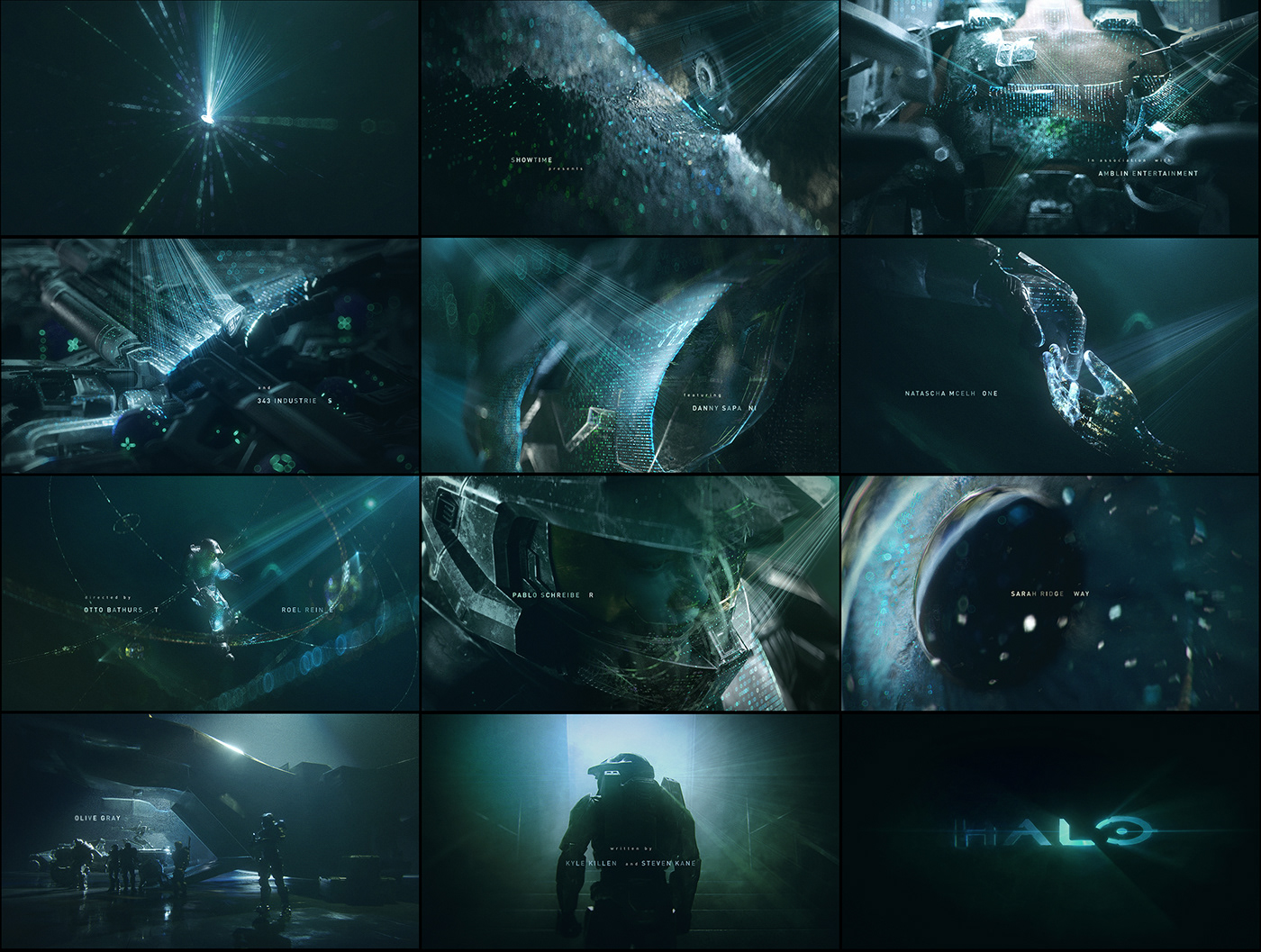 3D after effects c4d cinema 4d game Halo motion graphics  octane title sequence tv