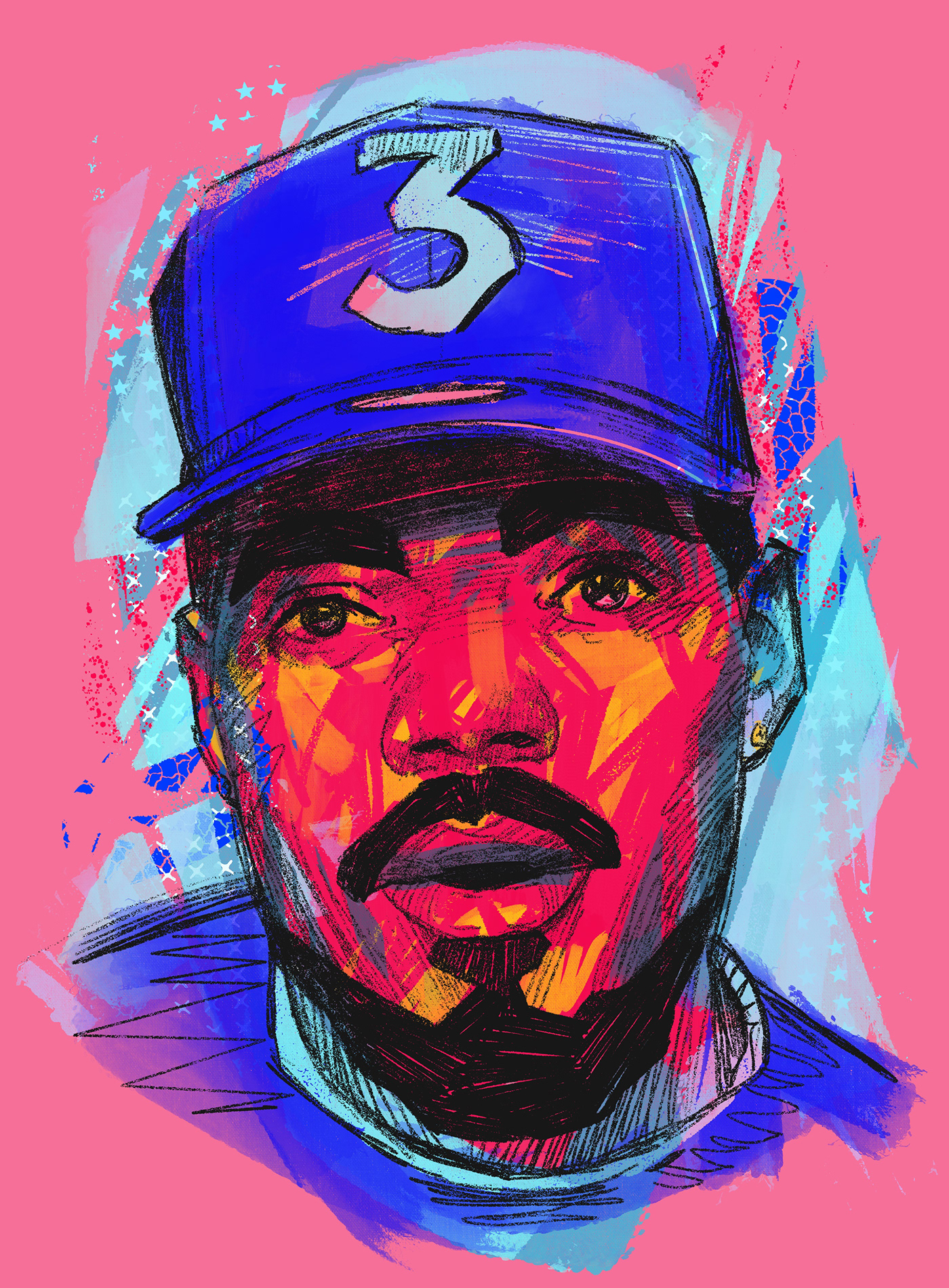 Digital Art  digital illustration illustrated portraits illustrated rappers ILLUSTRATION  Illustrator portrait illustration portrait illustrator procreate illustrations Rappers