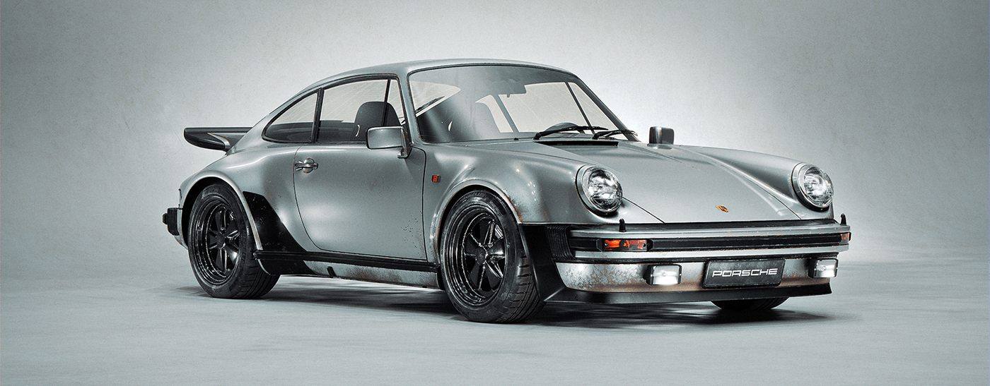 3D automotive   car CGI fullcgi oldtimer Porsche Render studio turbo