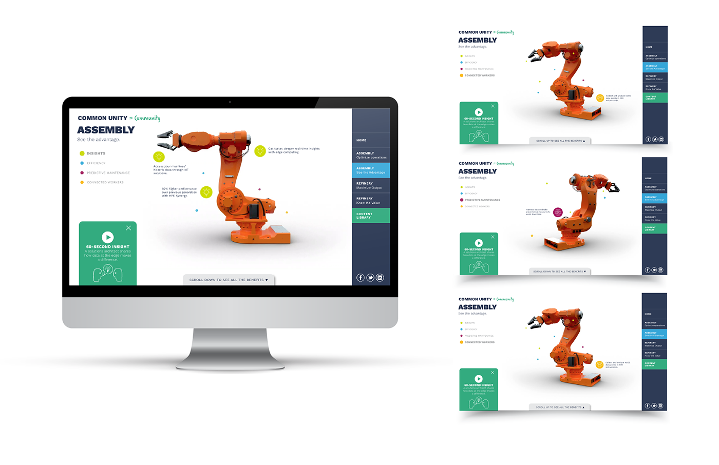 3D award winning interactive UI ux Website Design