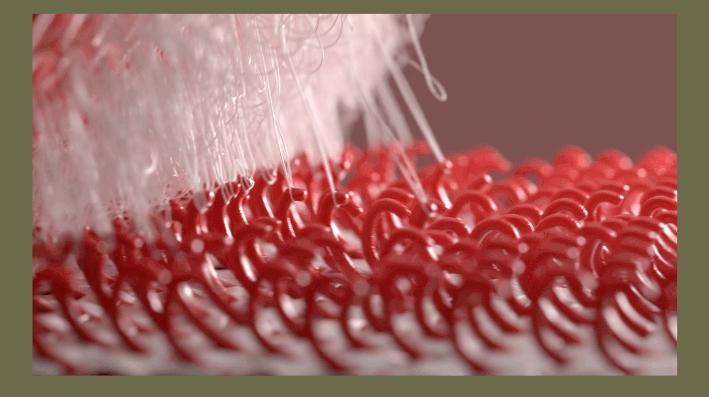 velcro flower houdini plants Nature Technology design 3D motion graphic
