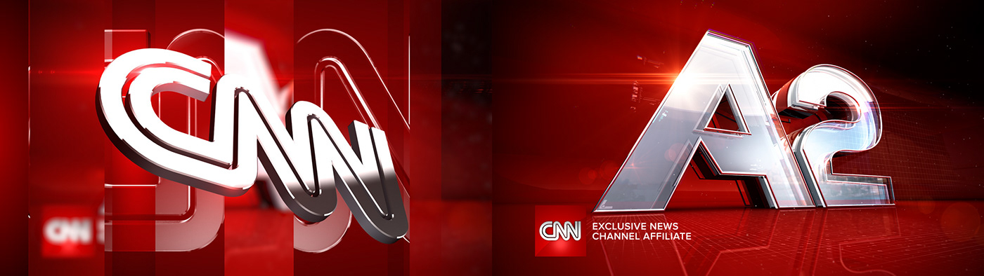 News Graphics a2 CNN renderon news ident Broadcast Design NEWS Branding news promotion