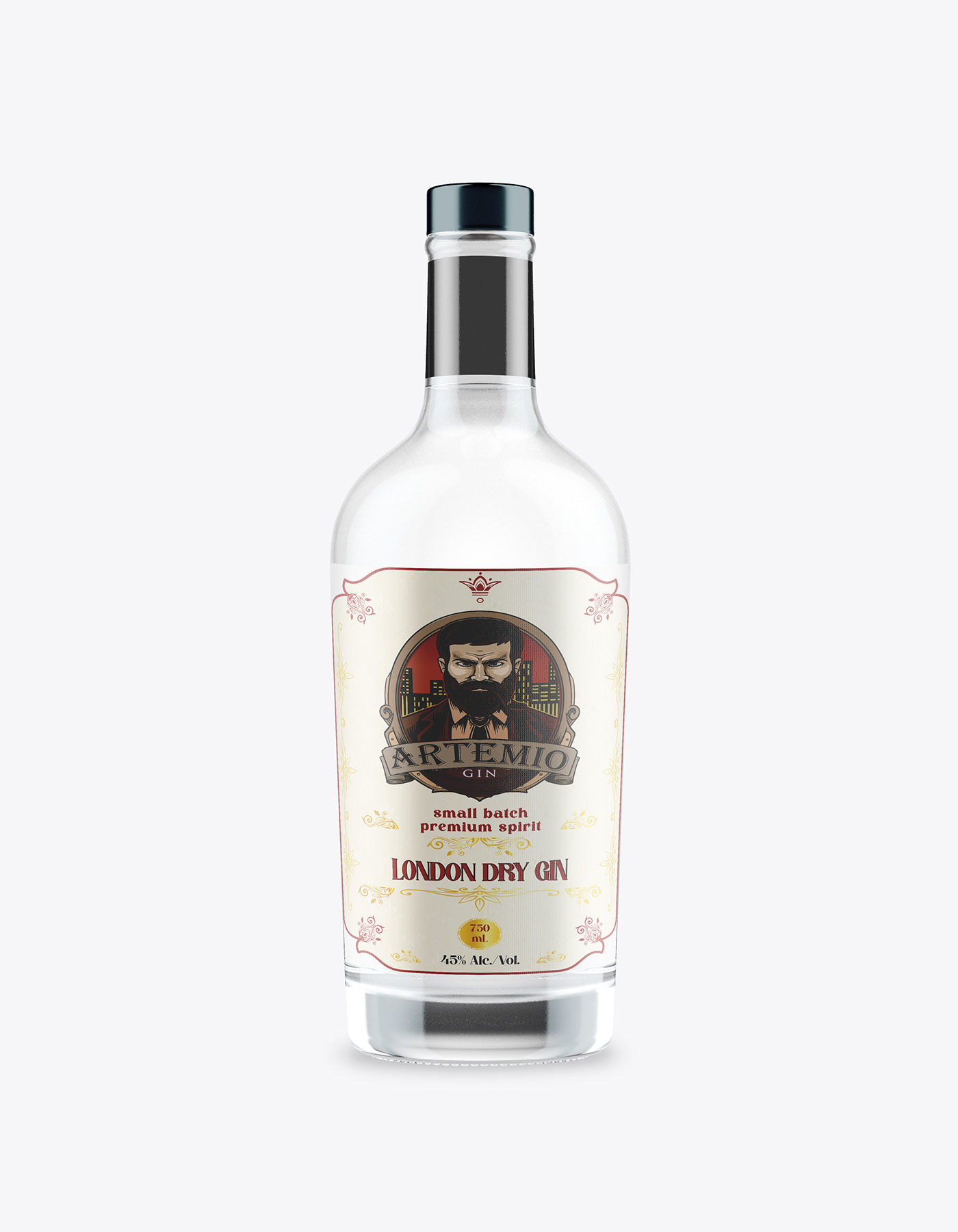 gin label gin label design label design labelling Packaging package adobe illustrator gin design
