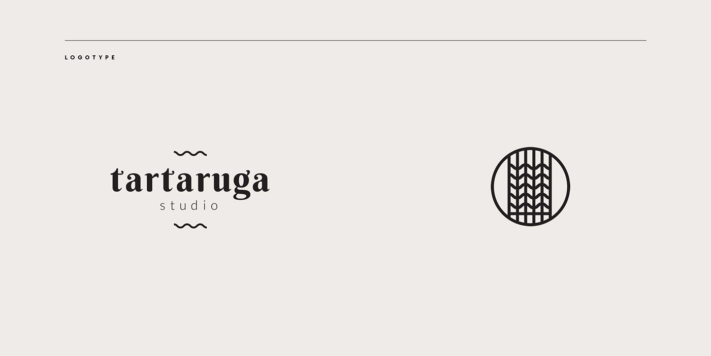 tartaruga weaving studio identity design kilims Wallhangings fabric logo polish